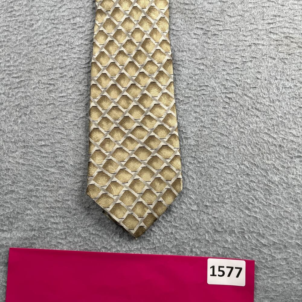 Grateful Dead Necktie Silk Dreams Unfold Sixteenth Set Beige Geometric Tie